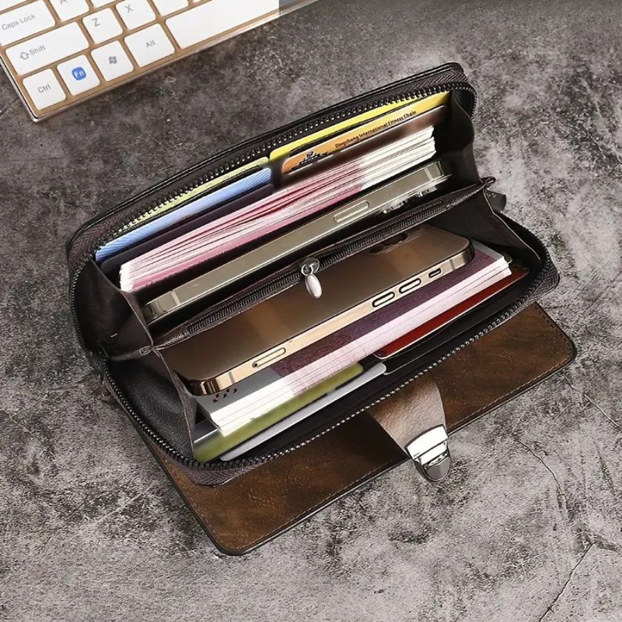 Portefeuille Class Lock – Élégance AK Pro