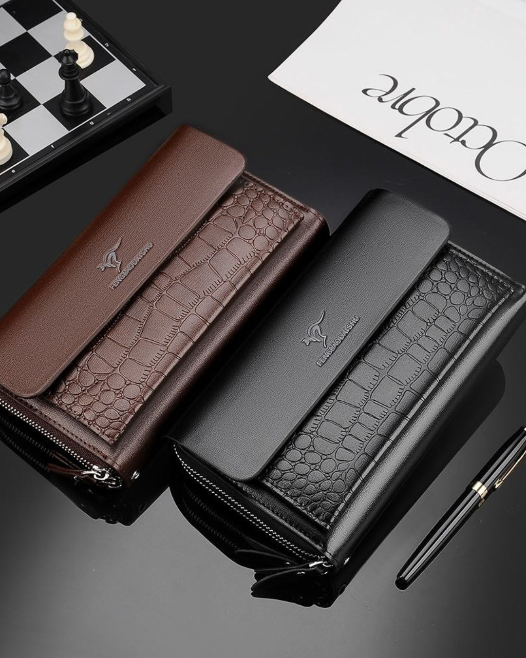 Portefeuille Homme Premium – Cuir Organisé Grande Capacité