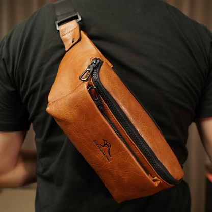 Banane Vintage en Cuir – Élégance & Praticité