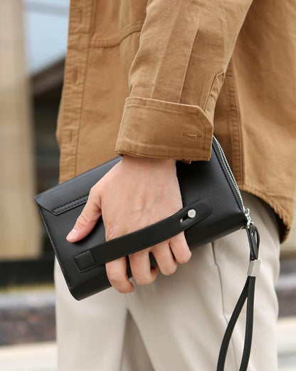 Portefeuille Homme Premium – Cuir Organisé Grande Capacité