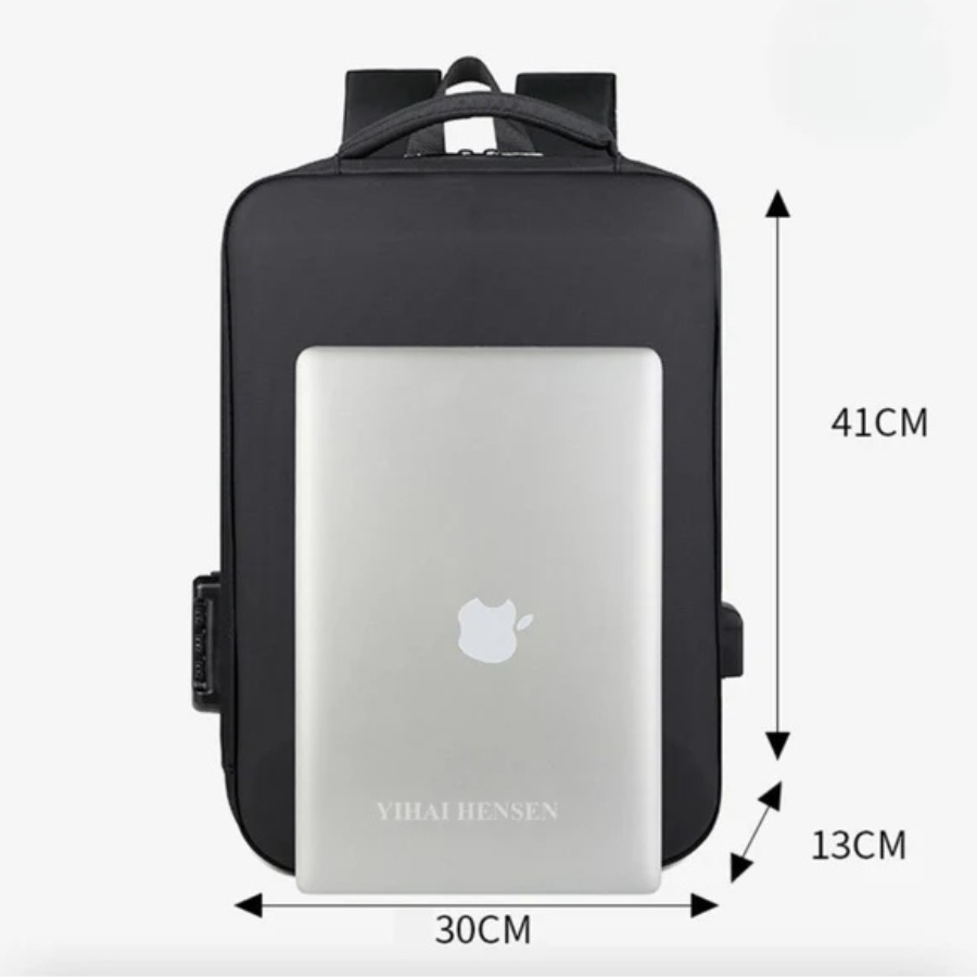 Sac à Dos Antivol Professionnel – Design Rigide & Port USB Intégré