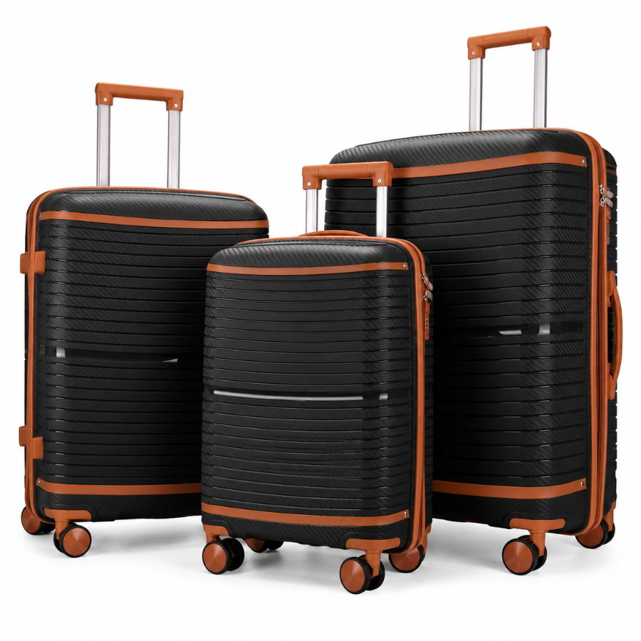 Set de 3 valises noires à roulettes AKPRO ATLAS™