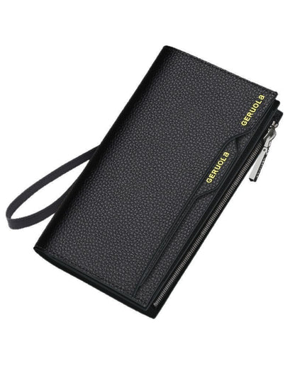 Portefeuille Noir Premium – Grande Capacité & Design Moderne