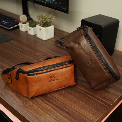 Banane Vintage en Cuir – Élégance & Praticité