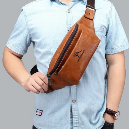 Banane Vintage en Cuir – Élégance & Praticité