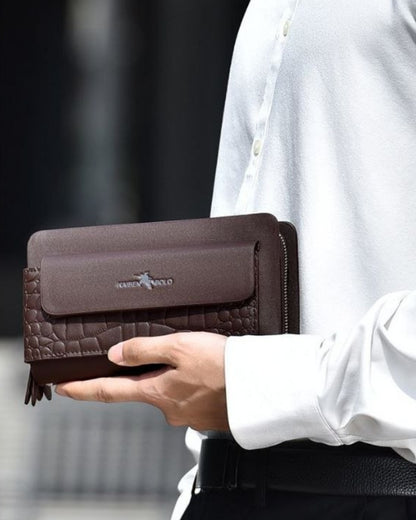 Portefeuille Homme Premium – Cuir Organisé Grande Capacité