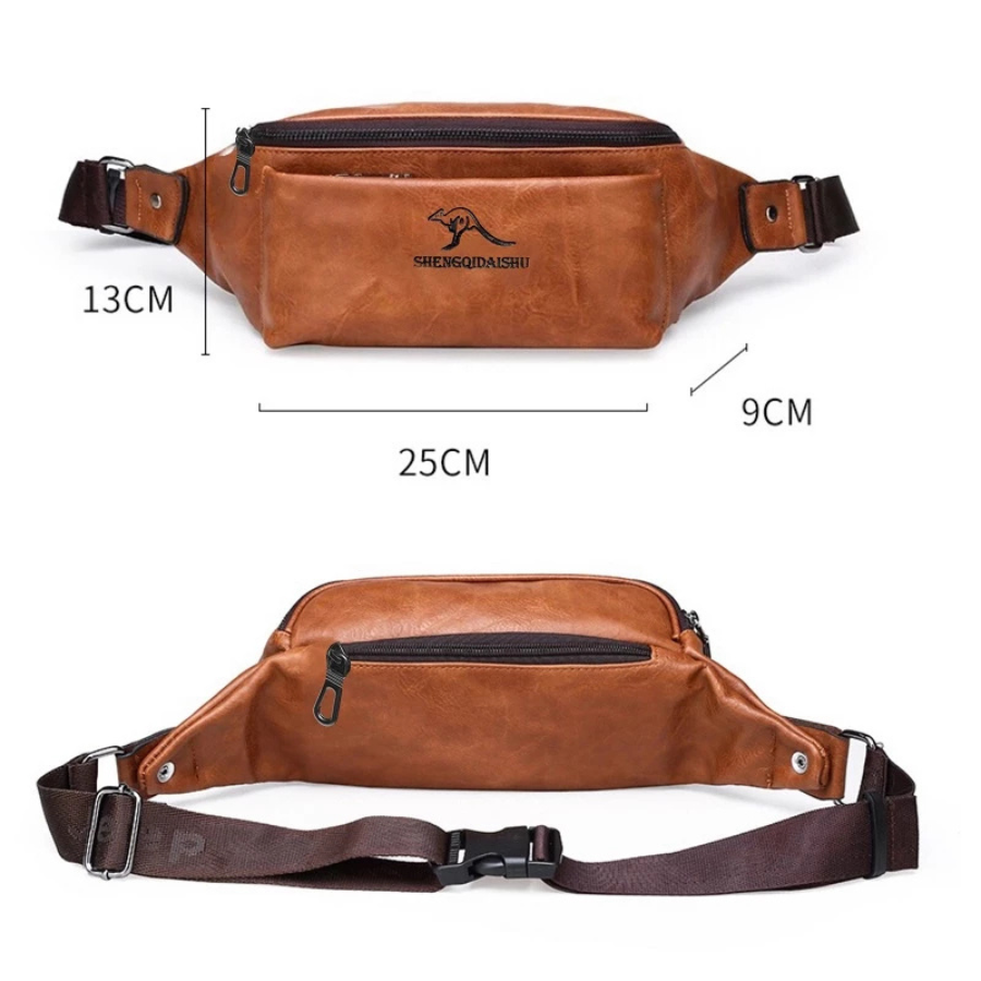 Banane Vintage en Cuir – Élégance & Praticité