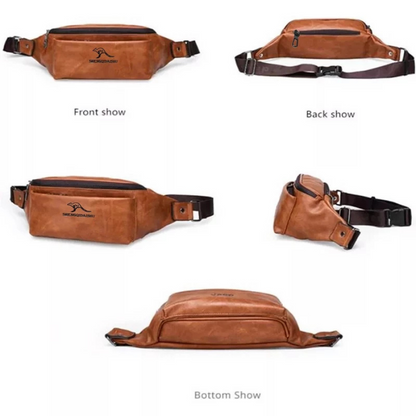 Banane Vintage en Cuir – Élégance & Praticité