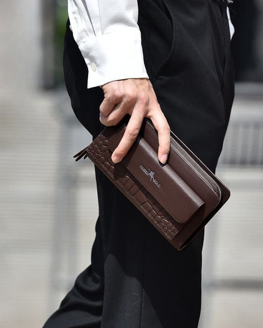 Portefeuille Homme Premium – Cuir Organisé Grande Capacité