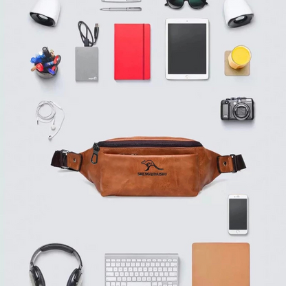 Banane Vintage en Cuir – Élégance & Praticité