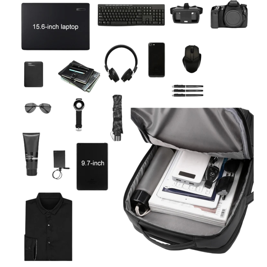 Sac à Dos Business Étanche – Élégance & Connectivité au Quotidien