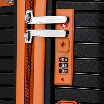 Set de 3 valises noires à roulettes AKPRO ATLAS™