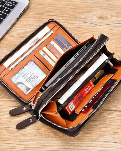 Portefeuille Homme Premium – Cuir Organisé Grande Capacité
