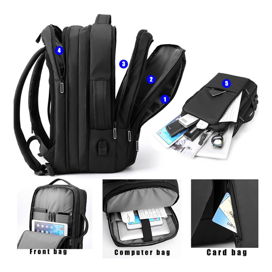 Sac à Dos Business Étanche – Élégance & Connectivité au Quotidien