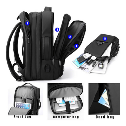 Sac à Dos Business Étanche – Élégance & Connectivité au Quotidien