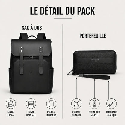 AK EXECUTIVE PACK™ — Sac à Dos + Portefeuille