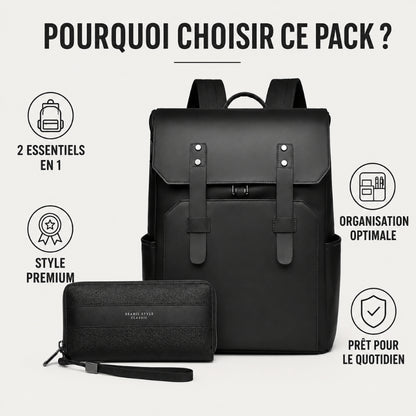 AK EXECUTIVE PACK™ — Sac à Dos + Portefeuille