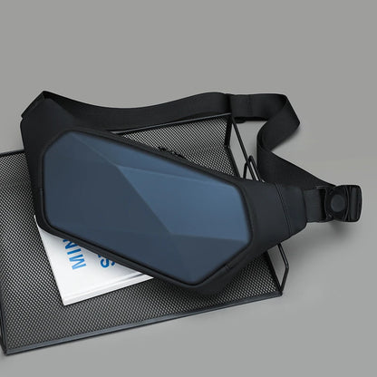 Banane Géométrique Marron  – Élégance et Praticité